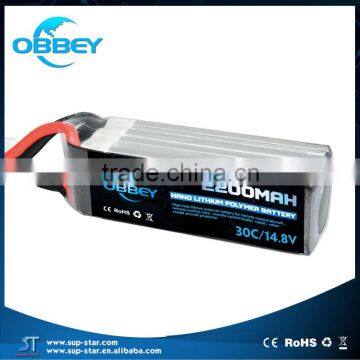 New brand OBBEY 2200mAh high capacity rechargeable lipo battery 14.8v in Shenzhen                        
                                                Quality Choice