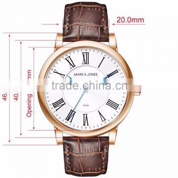 2016 Shenzhen Stainless Steel Back Geneva Mens Watches Leather Band photo-6