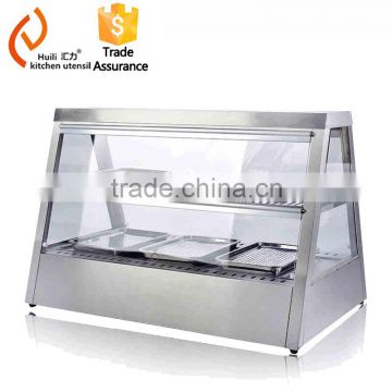 food warmer showcase /KFC stainless steel electric food warmer showcase HWE103