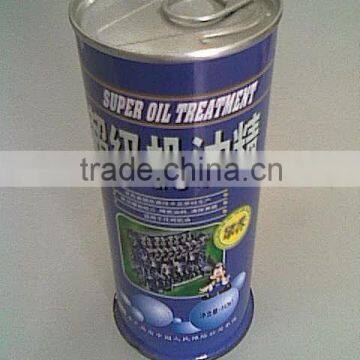 round engine oil can with color printing