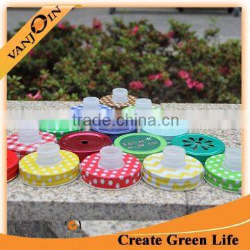 New Design Colorful Mason Jar Cap 70mm photo-5