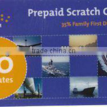 security paper scratch off card