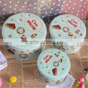 Customized shaped Round gift can