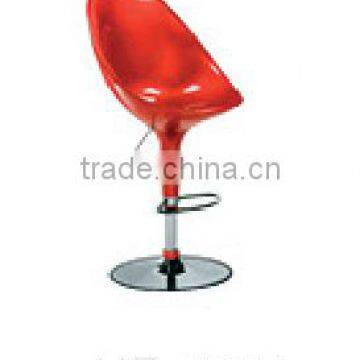 Modern Leisure red plastic bar stool high chair HE-2121