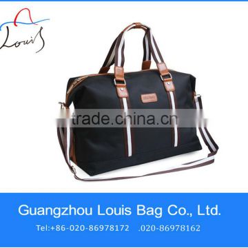 Nylon black men luggage travel bags,fashionable nylon travel bag,duffle travel bag with high quality