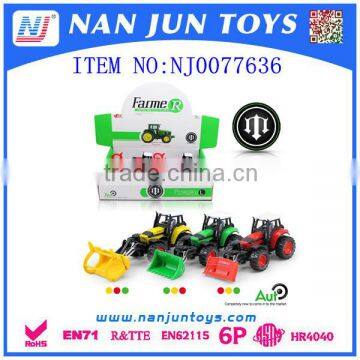 2016 hot sale Kids Plastic 3 color Friction Farmer Alloy Cars for Wholesale