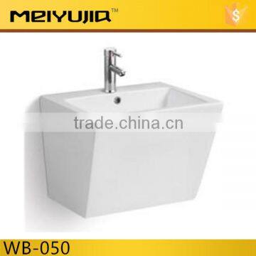 WB-050R Wash Basin Colours Wall Mounted Square Bathroom Sinks