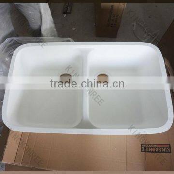 Kitchen Sink, Solid Surface Kitchen Basin, Acrylic Solid Surface Undermount Sink