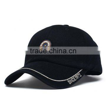 Unstructured baseball hat with custom logo stiched for wholesale