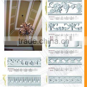 2015 High Quality Good price beautiful new modern luxury decorative moulding cornice of wood