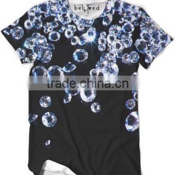 Customized sublimation Popular sublimation printing tshirts,3d printing mens fashion tshirt