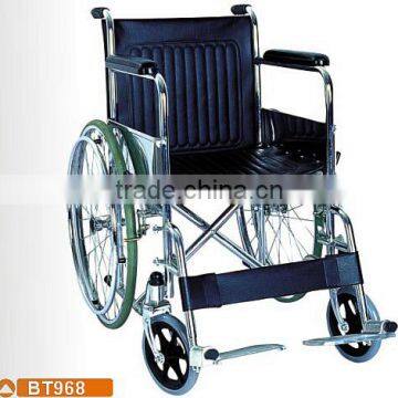 Standard chrome steel frame wheelchair size