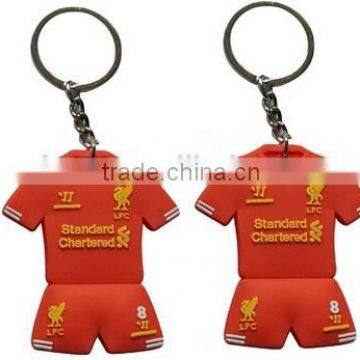 personalized cheap custom design rubber keychain, 2d custom shaped soft pvc keychain