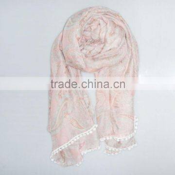 100% Polyester Fimo Pattern Fashion Scarf for Lady photo-5