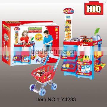 Popular cheap high quality supermarket play set children's toys and girls