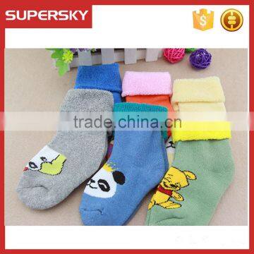 V-268 Extra thick knitting soft colorful cute infant socks cute boot cuffs