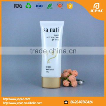 oval plastic cosmetic tube for skin care, cosmetic packaging