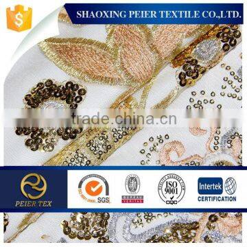 100% polyester embroidery fashion fabric in 2015