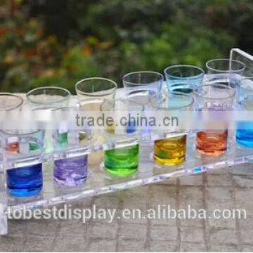 innovative clear curved acrylic test tube holder,acrylic test tube display stand,acrylic test tube rack