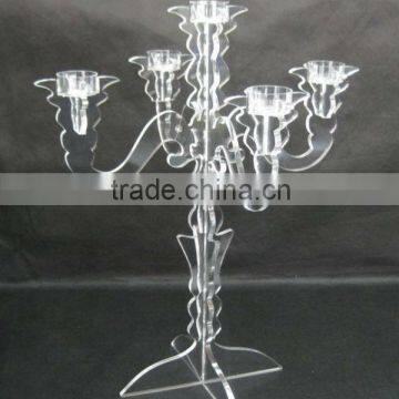 Cheap acrylic lucite candelabras