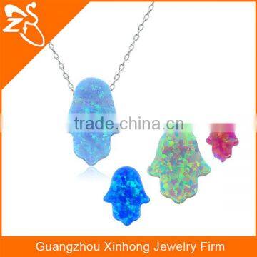 925 silver with colorful and special irregular shaped opal pendant necklace