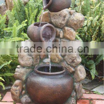 polyresin water fountains for decoration