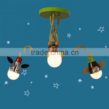 Hot Selling Cartoon Iron Ceiling Lights E27 220V Children Bedroom Ceiling Lamps