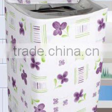 flower Printed washing machine cover to protect the machine from water and dust