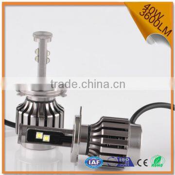 new arrival car h4 led headlight bulbs 40w 3600lm hi/lo beam