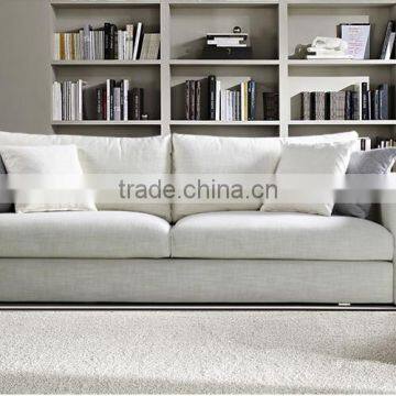 Milan Fashion Simple and Fashion Fabric Solid wood High Quality Feather Sofa                        
                                                Quality Choice