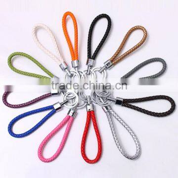 colorful leather key lanyards wholesale colorful pu leather keychain custom cheap key holder