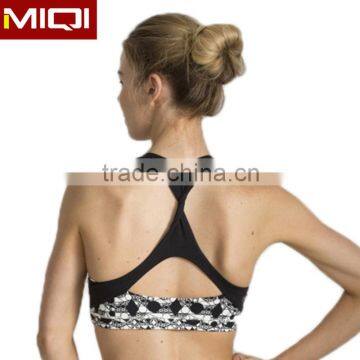 Best Design Digital Print Silk Fabric Moisture Wicking The Sexy Sports Bra Fitness Apparel