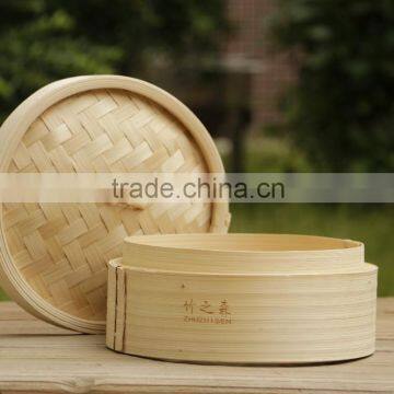 Eco-friendly Round Bamboo Restaurant Food Steamer photo-2