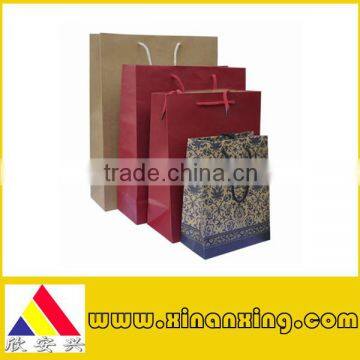 Eco-friendly kraft paper bags for shopping