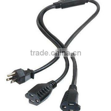 USA Splitter cord (NEMA 1-15P)