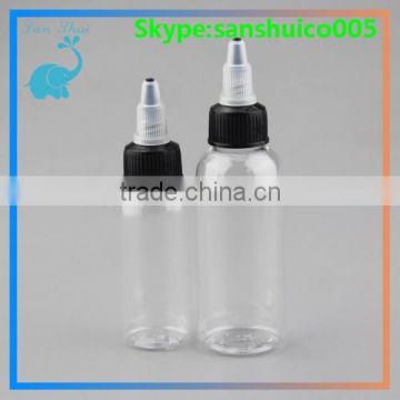 twist cap e liquid bottle 120ml /different size plastic liquid bottles new design twist cap e liquid bottle