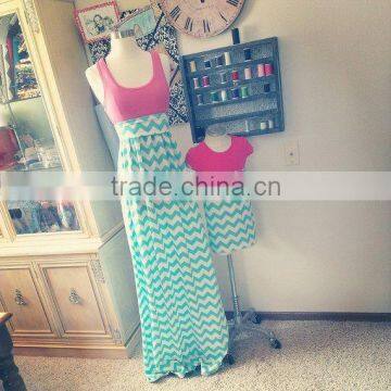 Mommy And me Maxi Dress Mother And Daughter Dress Design Kids Clothing Wholesale Girls Birthday Dresses