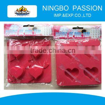 Plastic Ice Cube Mould/ Custom Ice Cube Tray Heart with sticks