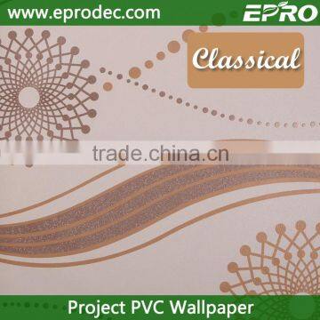 2016 Heat Insulation vinyl project wall paper for bedroom