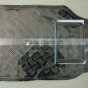 car mats aluminum set