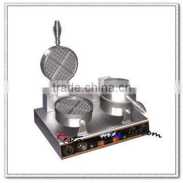 K500 2 Heads Electric Stainless Steel Waffle Baker