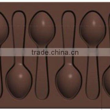 silicone chocolate mould for spoon