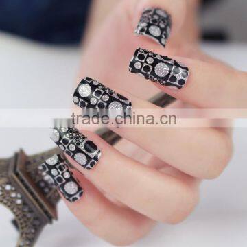 nail art stencil for stamping for girl for gift,white lace wadding nail wrap high quality and good service