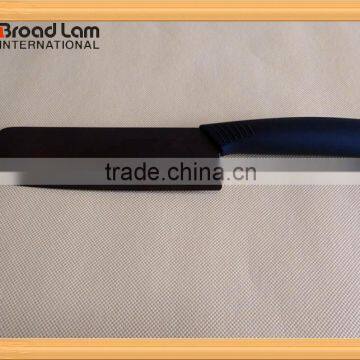 6" Jan-Chef Ceramic Knife Black Blade Ceramic Kitchen Knife, satin finish, black handle PVC box