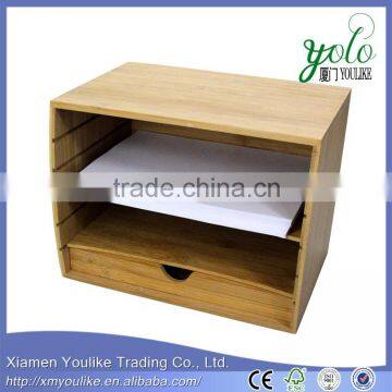 A4 Document Organiser Bamboo Cube Literature Sorter