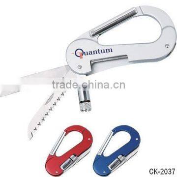 Climbing Carabiner knife with LED light