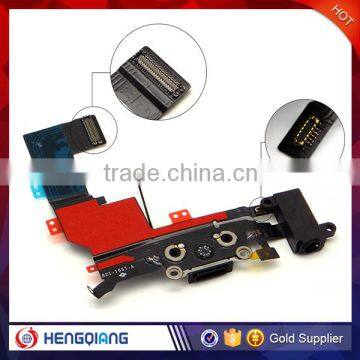 AAA China factory price charge port digitizer flex cable replacement for iPhone 5s black