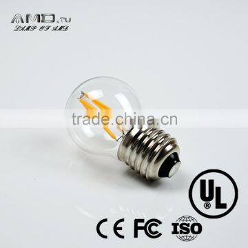 Super Bright High Quality Clear Glass or Milky Glass Cover E26 E27 B22 Led Bulbs Filament G50 photo-3