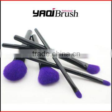 Purple hair cute makeup brush set