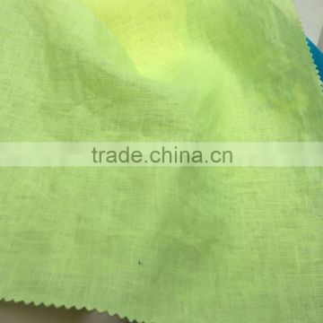 solid fluorescence colors linen fabric price per meter